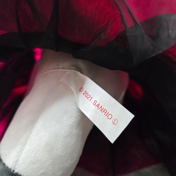 Sanrio Hello‎ Kitty Black Pink Halloween Masquerade Ball Plush Doll 12" - Picture 3 of 3